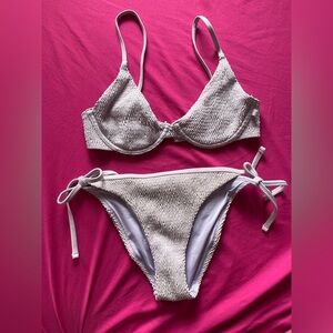 La Vie En Rose Lavender Textured Bikini